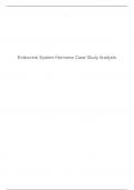 Endocrine System Hormone Case Study Analysis