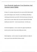 Iowa Pesticide Applicator Core Questions And Answers Latest Update