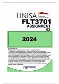 FLT3701 ASSIGNMENT 02  DUE 2024