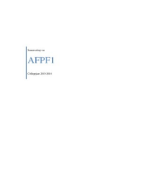 AFPF1 - Samenvatting a.d.h.v. leerdoelen compleet (met illustraties)