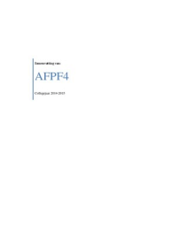 AFPF4 - Samenvatting a.d.h.v. leerdoelen compleet (met illustraties)