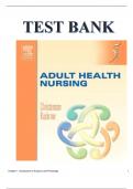 Test Bank for Adult Health Nursing 5th Edition by Barbara Christensen, Elaine Kockrow  Chapter 1-17 Complete Guide
