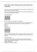 EKG AND DYSRHYTHMIAS NCLEX QUESTIONS AND ANSWERS