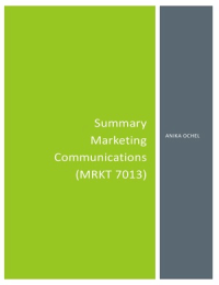 Summary Marketing Communications
