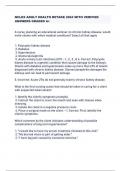 NCLEX ADULT HEALTH RETAKE 2024 WITH VERIFIED  ANSWERS GRADED A&plus;    