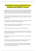 Promulgated Contracts UPDATED Exam  Questions and CORRECT Answers