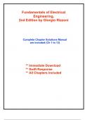 Solutions for Fundamentals of Electrical Engineering, 2nd Edition Rizzoni (All Chapters included)