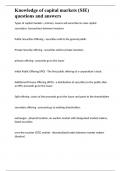 Knowledge of capital markets &lpar;SIE&rpar; questions and answers 