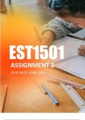 EST1501 ASSIGNMENT 2 2024