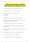 ARDMS Abdomen Board UPDATED Exam Questions and CORRECT Answers
