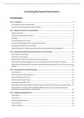 Volledige en uitgebreide samenvatting Inleiding Behandelmethoden (560027-B-6)