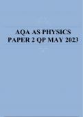 AQA AS PHYSICS PAPER 2 QP MAY 2023