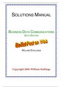 Buy Official© Solutions Manual for Business Data Communications,Stallings,6e