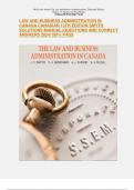LAW AND BUSINESS ADMINISTRATION IN CANADA CANADIAN 13TH EDITION SMYTH SOLUTIONS MANUAL &vert;QUESTIONS AND CORRECT ANSWERS 2024&vert;100&percnt; PASS