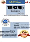 TMN3705 Assignment 2 &lpar;COMPLETE ANSWERS&rpar; 2024 &lpar;655484&rpar;- DUE 7 June 2024