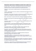 RESEARCH METHODS TERMINOLOGIES EXPLAINED &num;24