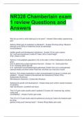 NR328 Chamberlain exam 1 review Questions and Answers