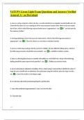 VATI PN Green Light Exam Questions and Answers Verified Assured A&plus; on Download &vert;&vert; 2024