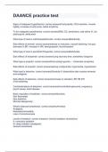 DAANCE practice  exam  with 100&percnt; correct solutions 2024