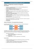 Lecture notes Business Management 113 (BusMan113) 