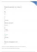 MATH 110 WEEK 8 FINAL EXAM WITH CORRECT ANSWERS