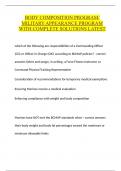 BODY COMPOSITION PROGRAM&sol; MILITARY APPEARANCE PROGRAM WITH COMPLETE SOLUTIONS LATEST