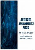 AED3701 Assignment 2 2024 | Due 18 June 2024