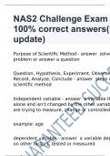 NAS2 Challenge practice Exam with 100% correct answers(latest update).