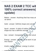 NAS 2 EXAM 2 TCC with 100% correct answers(latest update)