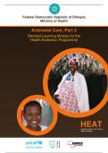 Federal Democratic Republic of Ethiopia Ministry of Health Antenatal Care, Part 2 Blended Learning Module for the Health Extension Programme