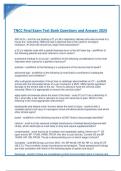 TNCC Final Exam Test Bank Questions and Answers 2024.