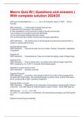 Macro Quiz &num;2 &vert; Questions and answers &vert; With complete solution 2024&sol;25