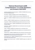 National Board Exam AAMI  Comprehensive 1 & 2 Final Questions  and Answers 2024/2025