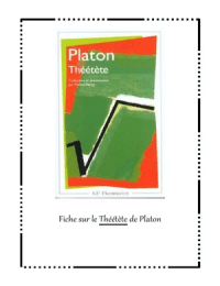 Platon, Théétète