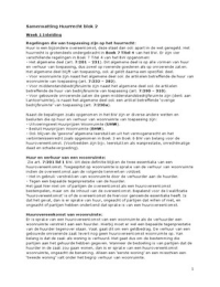 Samenvatting Huurrecht blok 2 