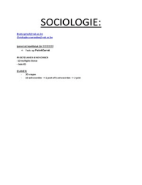 Inleiding sociologie