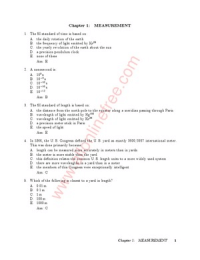 physic important mcq's ebook for 1rst year