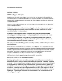 Samenvatting orthopedagogiek ontwikkelingen&comma; theorie&euml;n en modellen &lpar;blauwe boek&rpar;