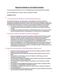 Algemene menselijke biologie en fysiologie 