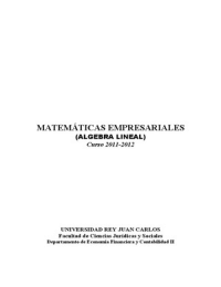 Matemáticas empresariales I