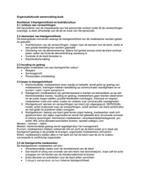 Organisatiekunde samenvatting 