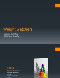 Weight watchers, Powerpoint