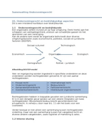 Samenvatting Recht voor organisaties &lpar;Ondernemingsrecht&rpar;