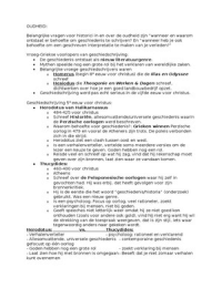 Samenvatting van alles van Historiografie