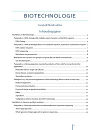 Samenvatting Biotechnologie