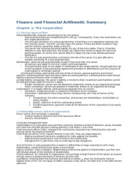 Finance & Financial Arithmetic (Chapter 1-9, 23, 24, 26, 28)