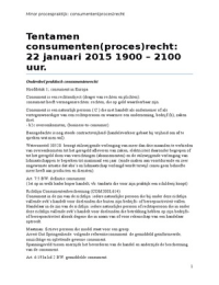 samenvatting minor procespraktijk: consumenten(proces)recht