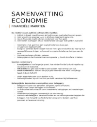 Samenvatting Internationale economie in het nieuws