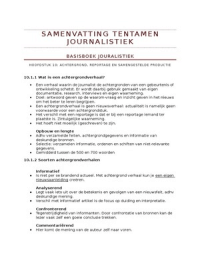 Samenvatting Journalistiek M3.1