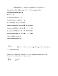 Samenvatting Statistiek 1b met uitleg en voorbeelden.